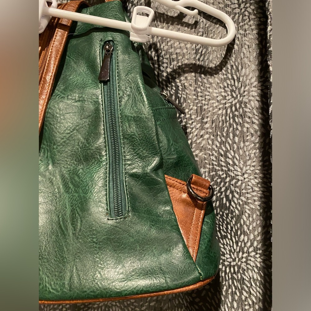 Vegan Leather Backpack Purse - Picture 6 of 9